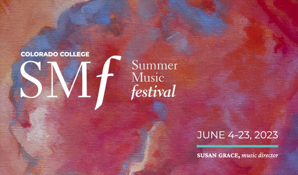 Colorado College Summer Music Festival poster